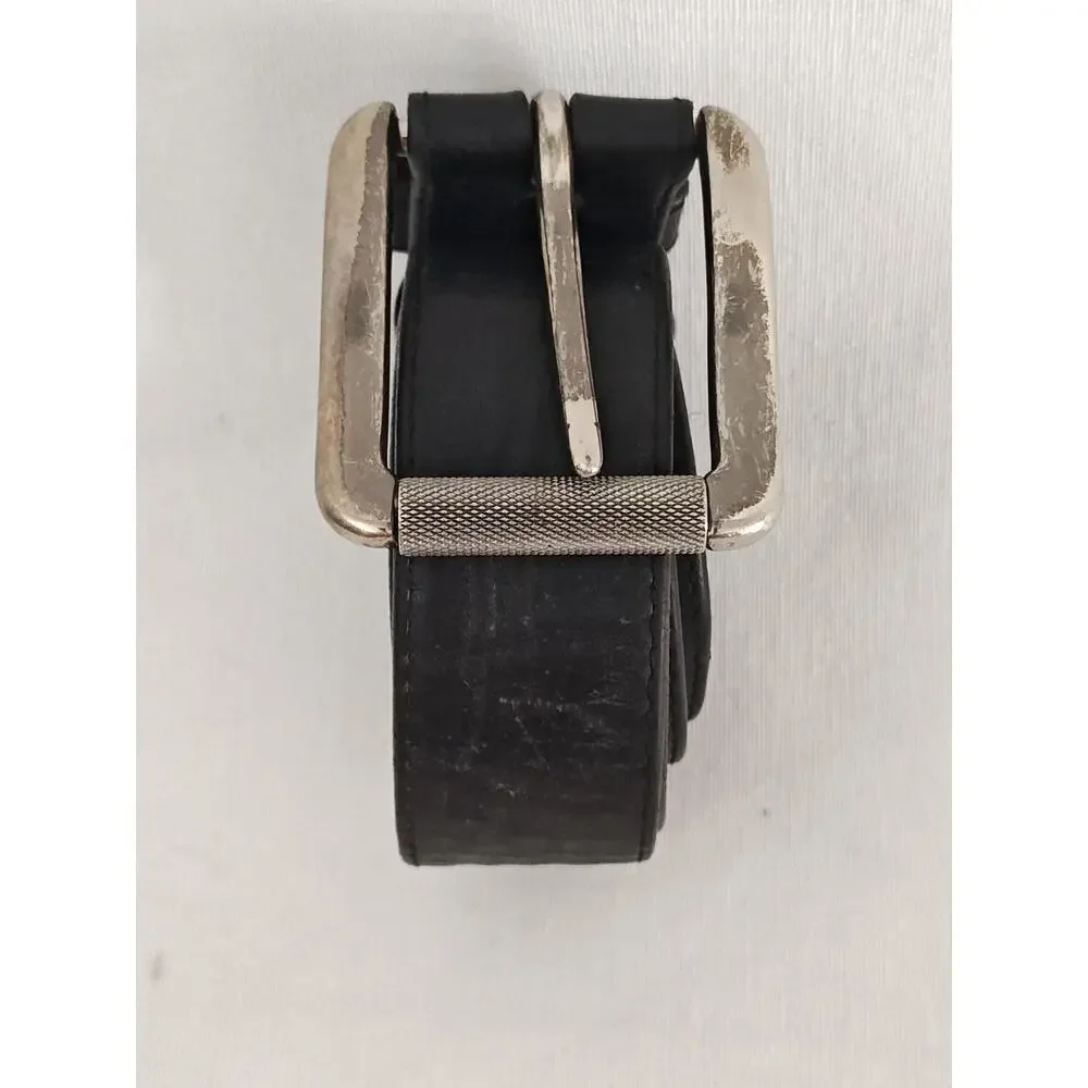 Justin Black Leather Belt Western Cowboy Mens 40 Inch Length USA‎ Size 36
